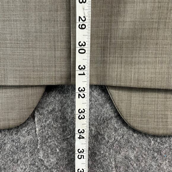 Calvin Klein Blazer Mens 42 Long Tan 100% Wool Suit Jacket Sport Coat New - Picture 8 of 15